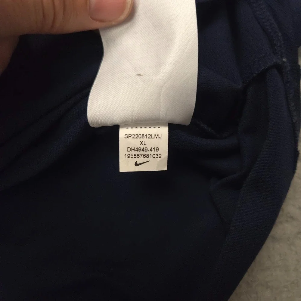 Nike Running Quarter Zip Pullover Mens XL Navy Special Olympics Logo Dri Fit